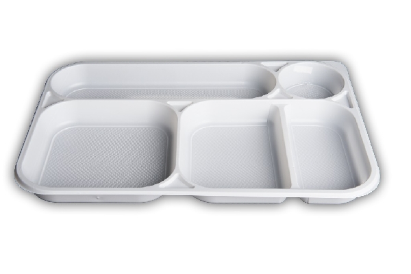 VASSOI 5 SCOMPARTI MONOUSO IN PLASTICA PROFESSIONAL - Pz 9600 - VMTRIS
