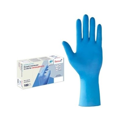Guanti in nitrile senza polvere per alimenti | Soluzioneplastica