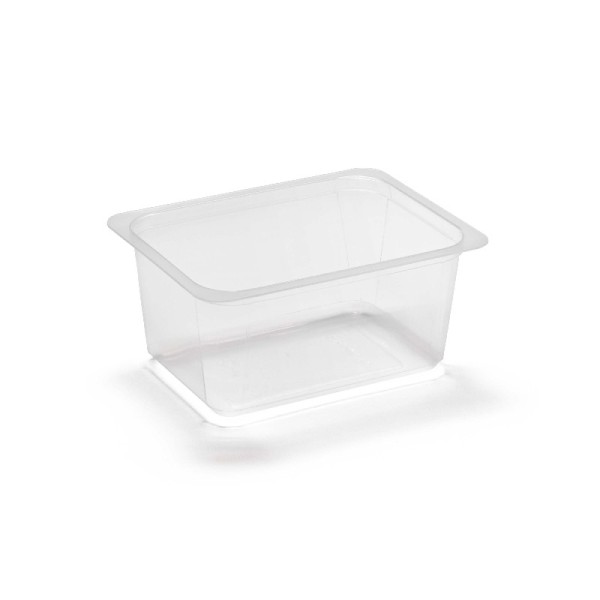 Contenitori Gastronorm 1/8 H65 R65 termosaldabili in polipropilene trasparente – 700 ml