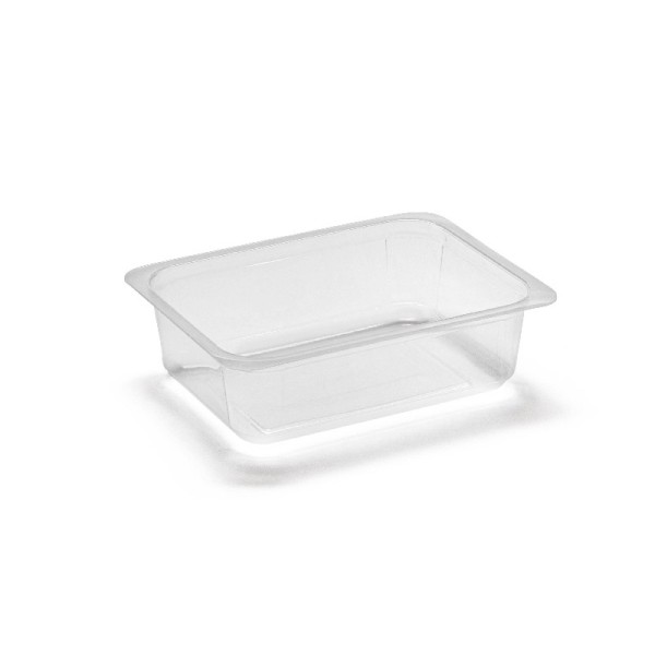 Contenitori Gastronorm 1/8 H40 termosaldabili in polipropilene trasparente – 420 ml